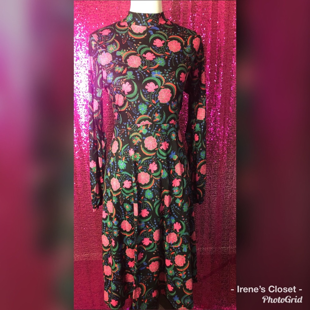 Boohoo Midi Dress in Floral Print